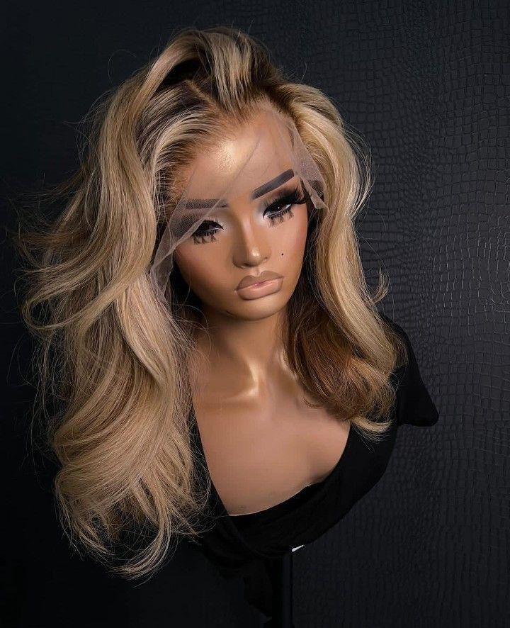 Two Toned Virgin Blond 613 Straight Wig (HD Lace)